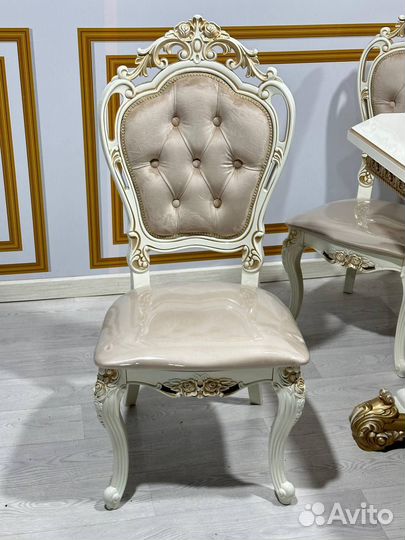 Стол Голд и 8 стульев Мини шейх