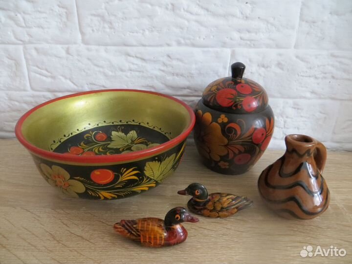 Шкатулка,миска (хохлома),винтаж