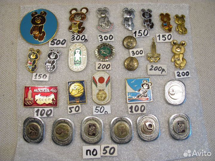 Мишки олимпийские. Олимпиада 80: значки, брелки