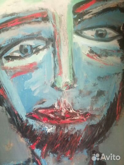 Картина мальчик в голубом