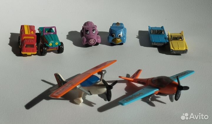 Фигурки kinder 90х годов. Транспорт