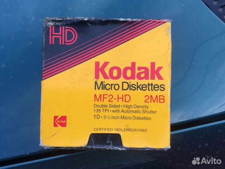 Дискеты новые 10 шт Kodak MF2-HD