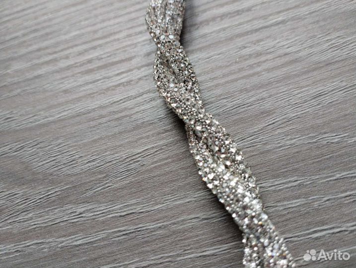 Пояс на вечернее платье стразы