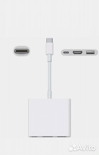 Переходник/адаптер Apple USB/hdmi/USB Type-C