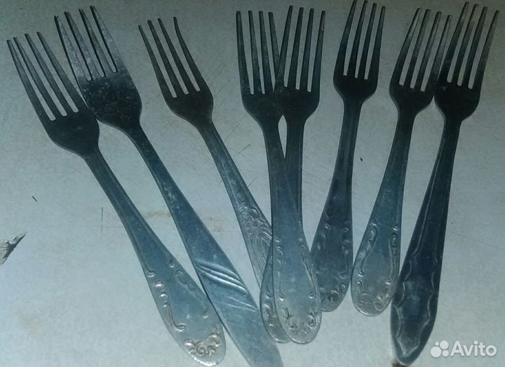 Алюминиевые ложки и вилки СССР