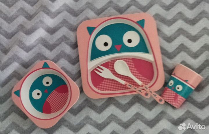 Набор детской бамбуковой посуды