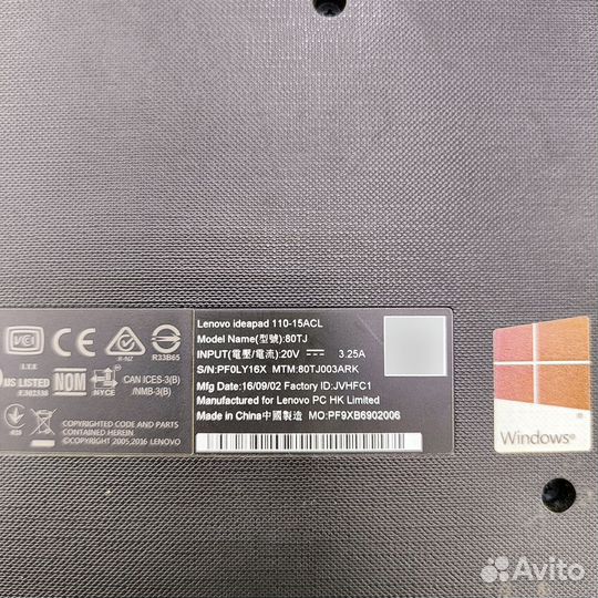 Ноутбук Lenovo Ideapad 110-15ACL,AMD A8 (C)