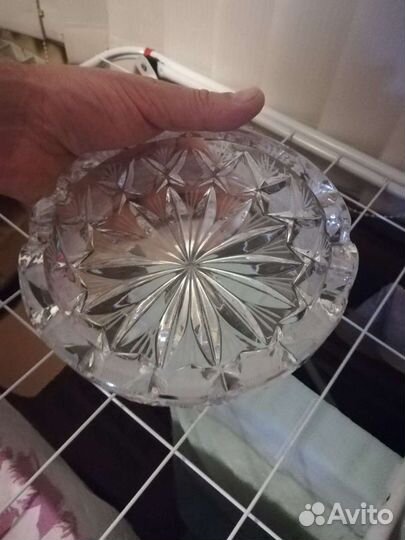 Пепилница хрустальная