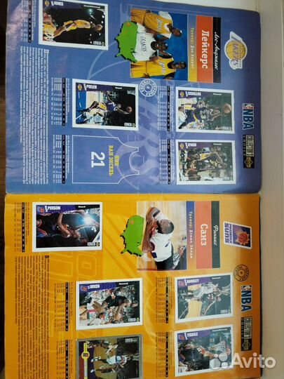 Два альбома Upper deck NBA 95-96