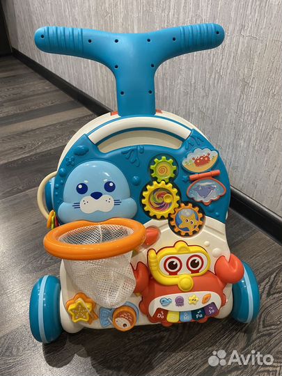 Бизиборд каталка с ручкой