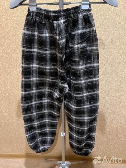 Брюки клетчатые летние