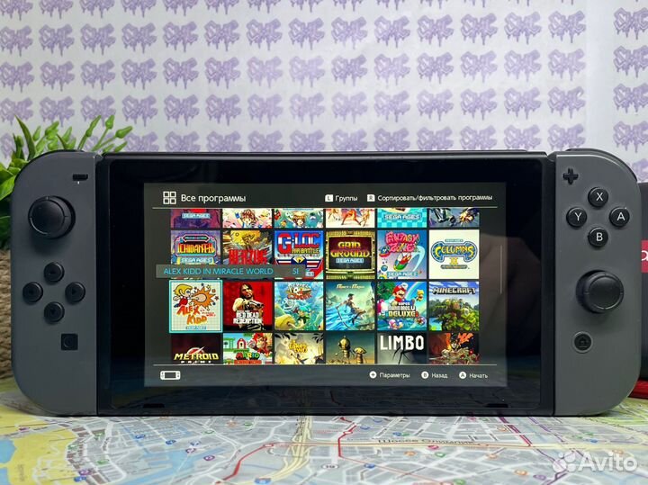 Прошитая Nintendo Switch Rev.2 300Gb 50 Игр