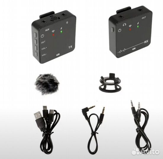 Беспроводной петличный микрофон 2,4G