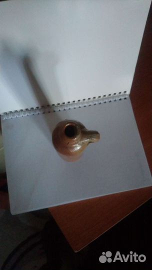 Бутылка старинная глина бутылочка Царская