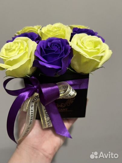 Букет из мыльных роз