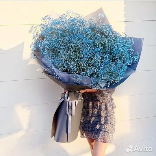 Букеты-гиганты из Гипсофилы