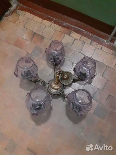 Люстра бронза