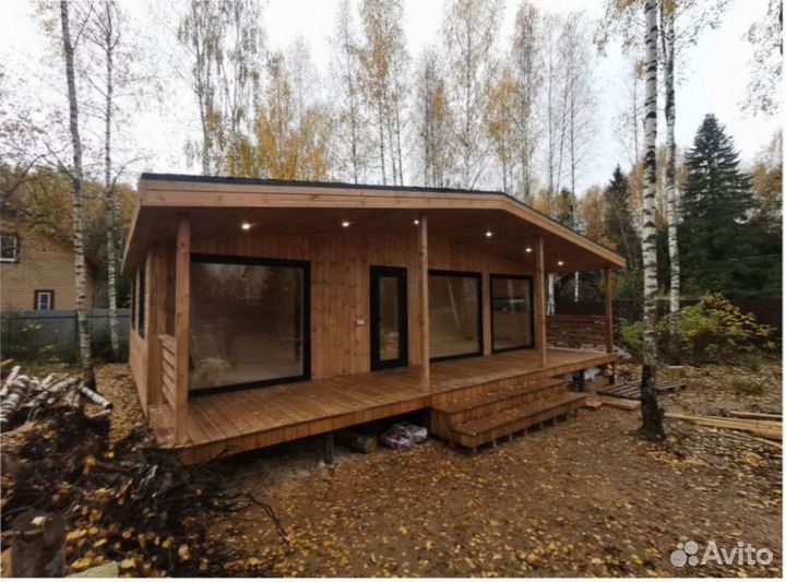 Каркасный всесезонный дом с доставкой 110 м кв, арт. вп-2349