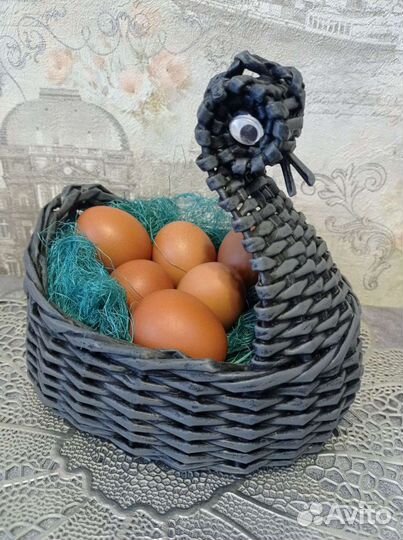 Корзинка для яиц на Пасху. Конфетницы. Хлебница