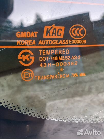 Стекло заднее Шевроле Лачетти Хетчбэе