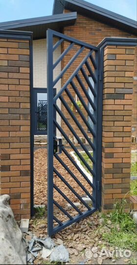 Ворота Откатные в стиле Лофт