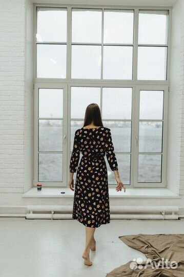 Платье женское черное, коричневое 40,42,44