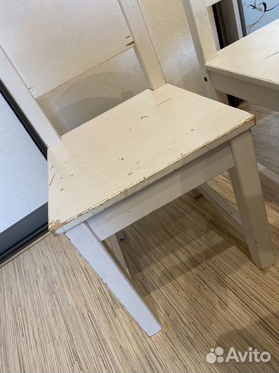 Стол детский хохлома+два стула икеа