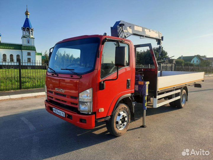 Isuzu NPR75L-M с КМУ, 2013