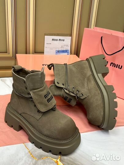 Ботинки Miu Miu женские зимние