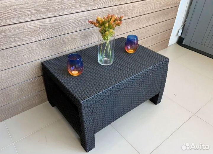 Кресло садовое ротанг плюс