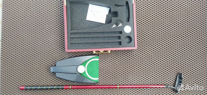 Мини Гольф подарочный в деревянном кейсе