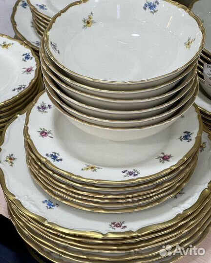 Мейсенский цветок посуда чешская