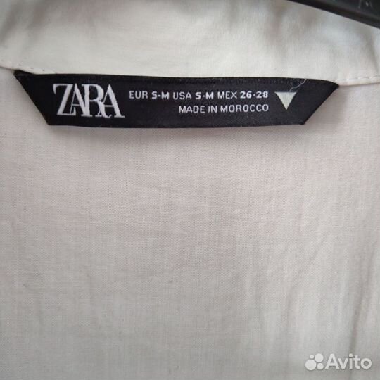 Рубашка белая женская zara