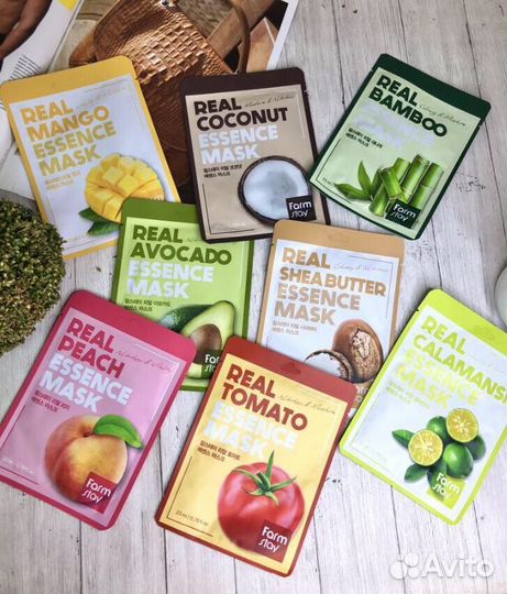 Корейские тканевые маски для лица FarmStay 23мл