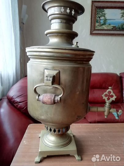 Самовар дровяной угольный старинный