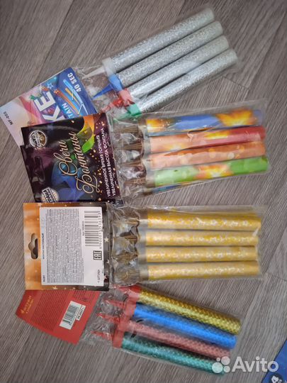 Свечи фонтановые в торт