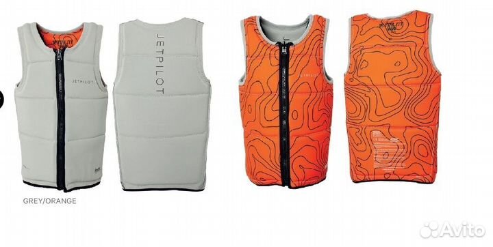 Жилет спас-й Jetpilot Rival FE Neo Vest Gr/Or MY22