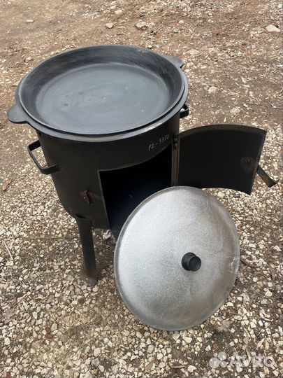 Печь казан сковородка
