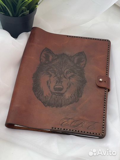 Именной ежедневник из кожи