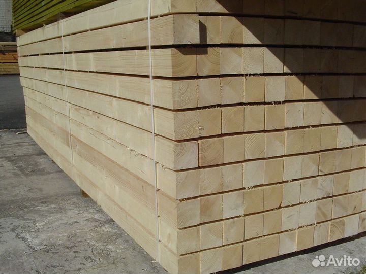 Брус сухой строганный 100*100*6000 мм