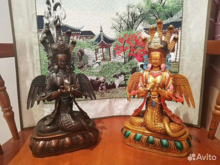 Статуэтка будды богиня Змея Нага Каня