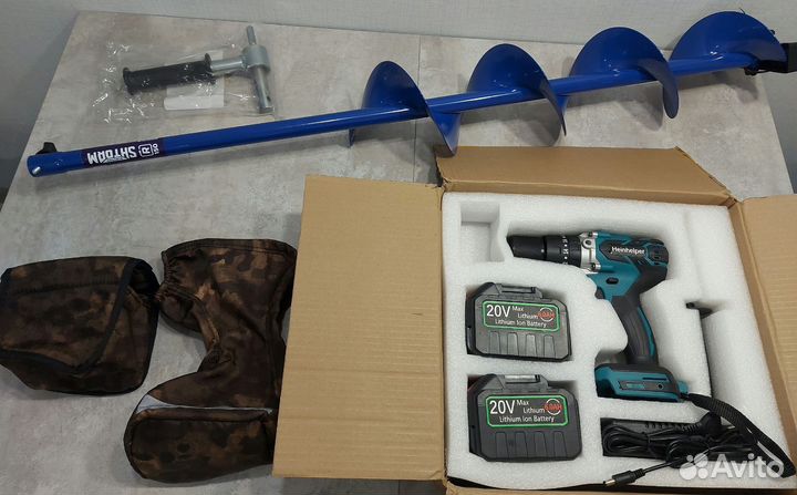 Шуруповерт 2 Акб с чехлом + Шнек Тонар 150