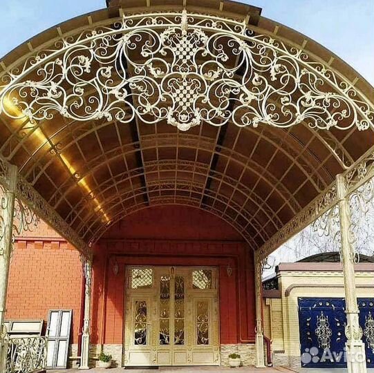 Кованый навес в рассрочку