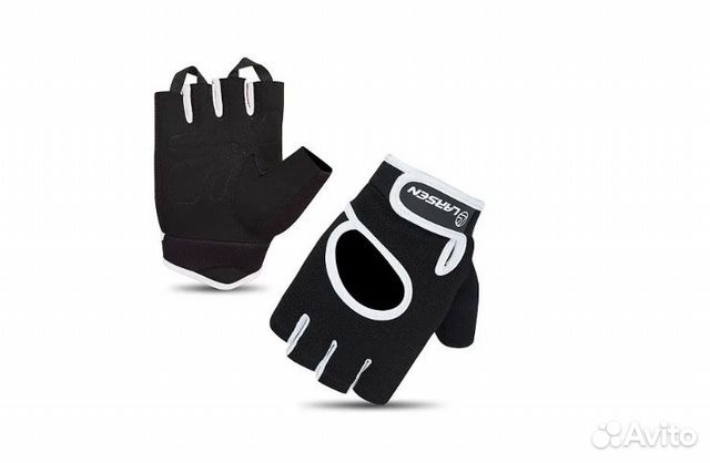 Перчатки для фитнеса Larsen Черные новые