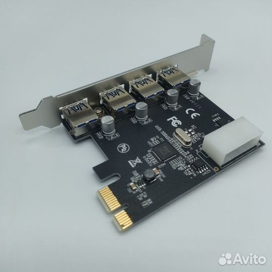 Плата расширения, адаптер PCI- E -USB 3.0-4 порта
