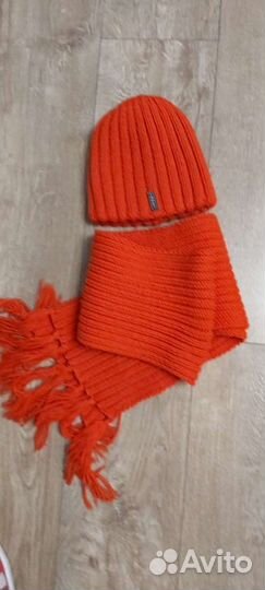 Комплект шапка и шарф для девочки
