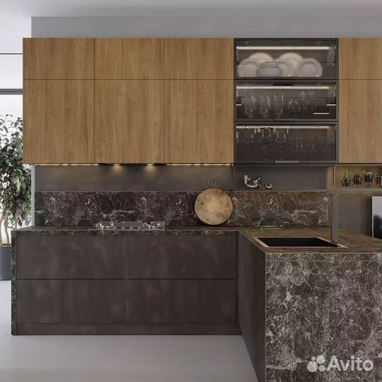 Кухня с подсветкой