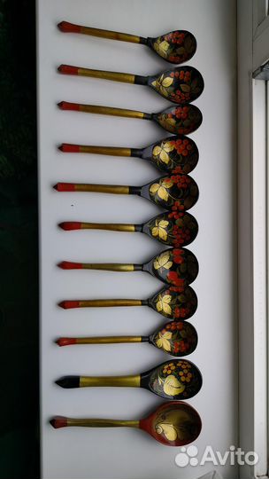 Деревянные ложки хохлома