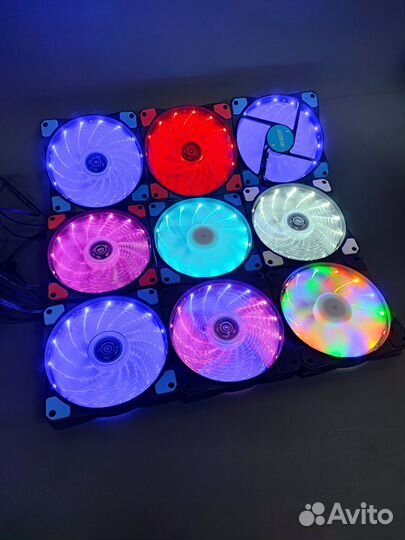 Опт от 10шт LED кулер 12*12см Вентилятор