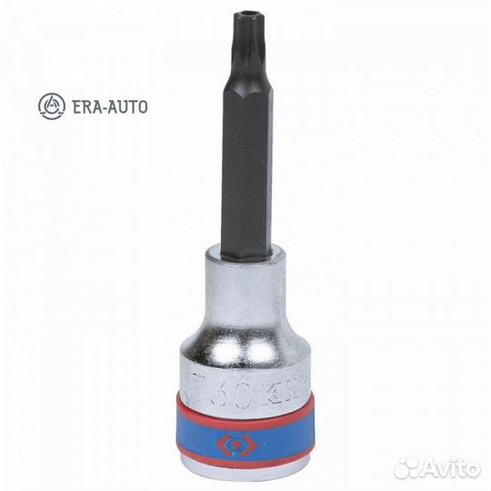King tony 403730 Насадка (бита) торцевая 1/2, torx, T30, L 80 мм, с отверстием